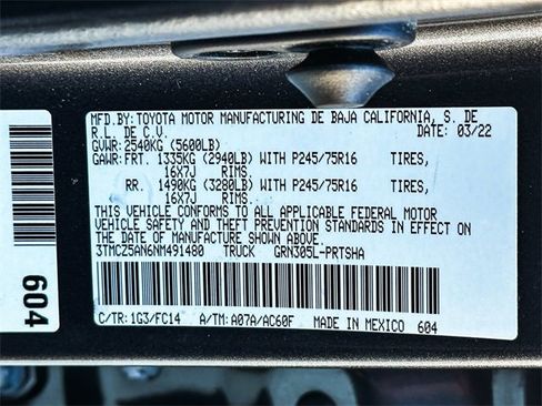 Used 2022 Toyota Tacoma SR5 image 32