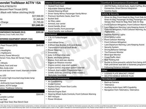 New 2026 Chevrolet TrailBlazer ACTIV w/ Driver Confidence Package FWD image 4
