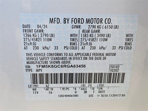 Used 2024 Ford Explorer ST w/ Equipment Group 401A image 31