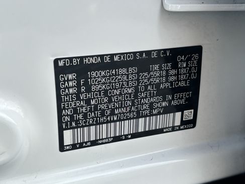 Certified 2027 Honda HR-V Sport image 29