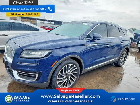 Used 2019 Lincoln Nautilus Reserve FWD image 1