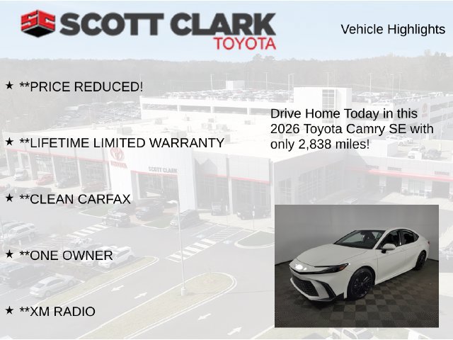 Used 2026 Toyota Camry SE w/ Convenience Package FWD image 12