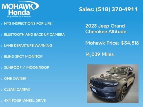 Used 2023 Jeep Grand Cherokee Altitude AWD/4WD image 7