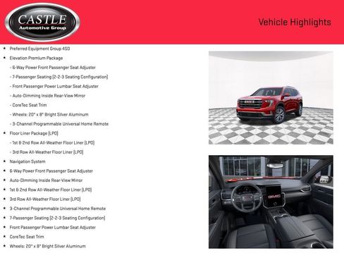 New 2025 GMC Acadia Elevation w/ Elevation Premium Package image 3