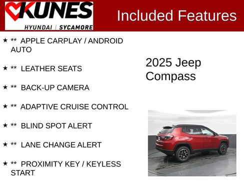 Used 2025 Jeep Compass Trailhawk AWD/4WD image 2