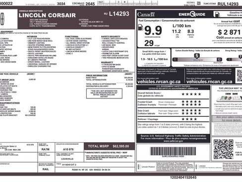 Used 2024 Lincoln Corsair Reserve w/ Equipment Group 201A AWD/4WD image 10