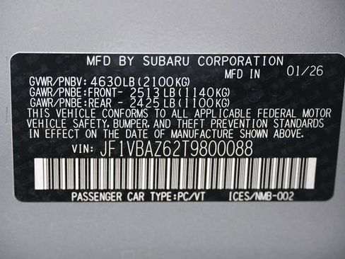 New 2026 Subaru WRX tS AWD/4WD image 21