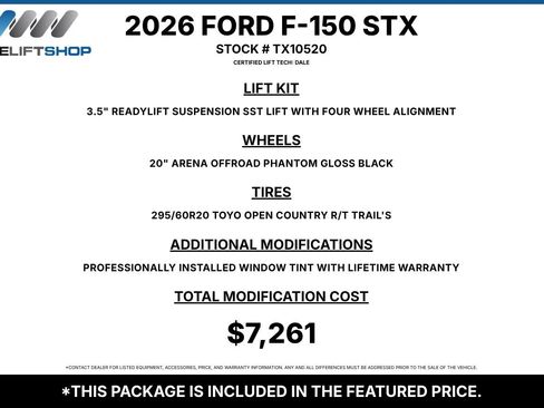 Used 2026 Ford F150 STX w/ F-150 LOBO Package AWD/4WD image 3