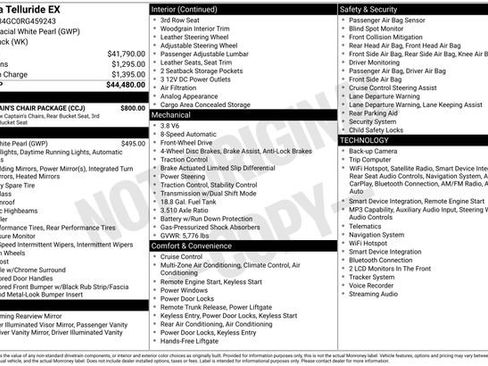 Used 2024 Kia Telluride EX w/ EX Captain's Chair Package FWD image 3