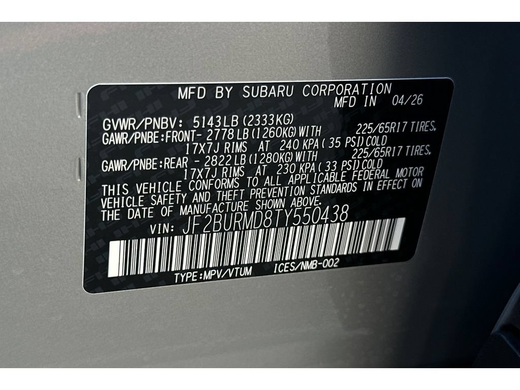New 2026 Subaru Outback Wilderness AWD/4WD image 28