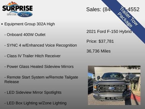 Used 2021 Ford F150 XLT w/ Equipment Group 302A High AWD/4WD image 8