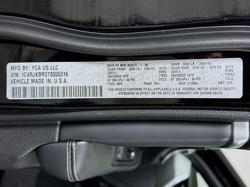 New 2026 Jeep Grand Cherokee L Limited w/ Limited Altitude Package image 34