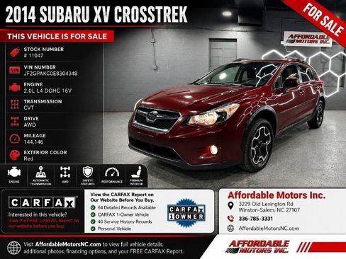 Used 2014 Subaru Crosstrek 2.0i Limited AWD/4WD image 1