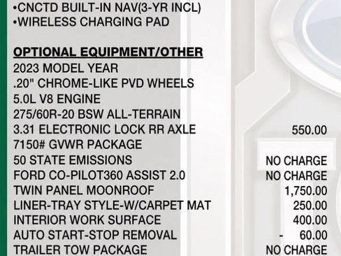 Used 2023 Ford F150 Lariat w/ Equipment Group 502A High AWD/4WD image 22