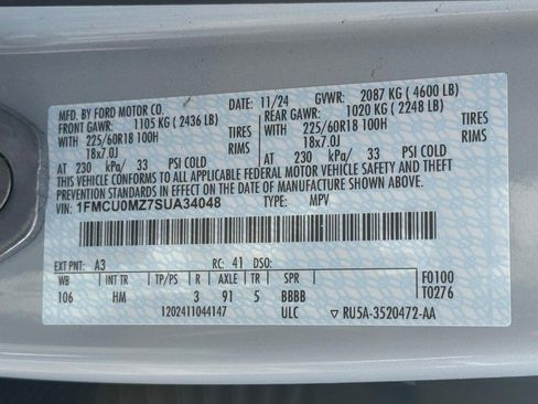 Certified 2025 Ford Escape ST-Line w/ Equipment Group 301A image 29