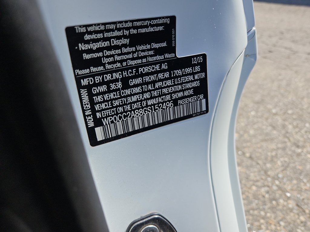 Certified 2016 Porsche Boxster Spyder RWD image 14