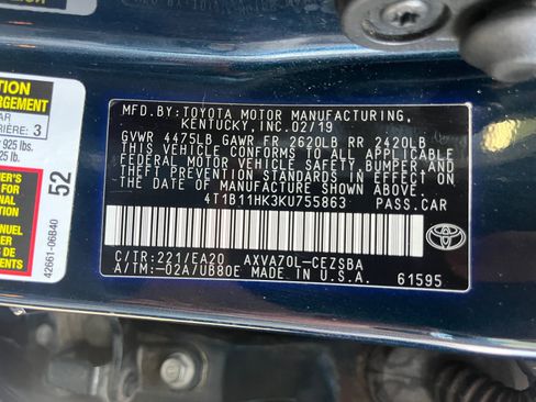 Used 2019 Toyota Camry SE FWD image 31