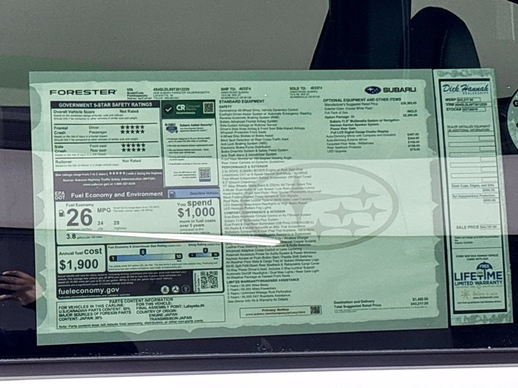 New 2026 Subaru Forester Wilderness AWD/4WD image 25