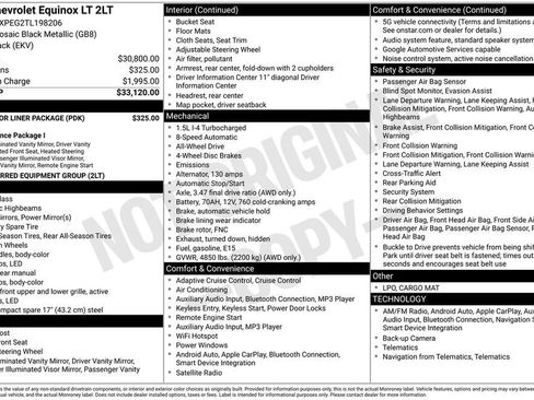 New 2026 Chevrolet Equinox LT w/ LPO, Floor Liner Package image 10