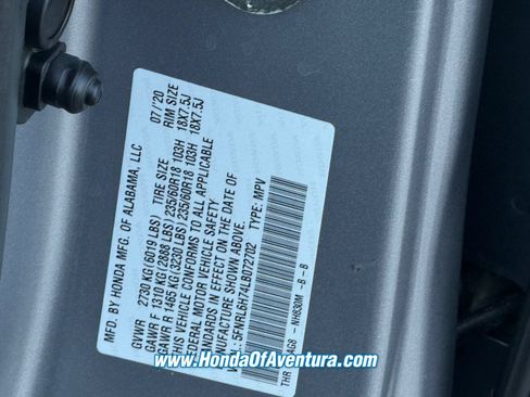 Certified 2020 Honda Odyssey EX-L image 21