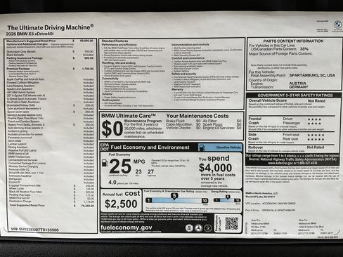 New 2026 BMW X5 xDrive40i w/ Premium Package image 37