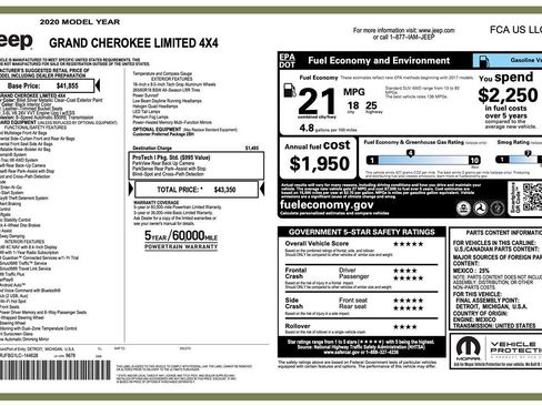 Used 2020 Jeep Grand Cherokee Limited image 2