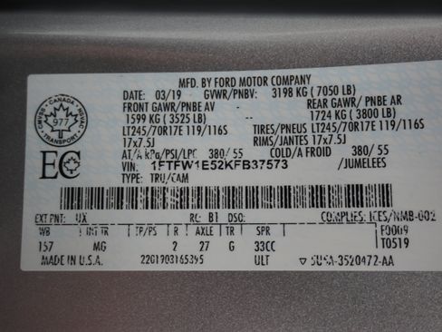 Used 2019 Ford F150 XLT w/ Trailer Tow Package AWD/4WD image 34
