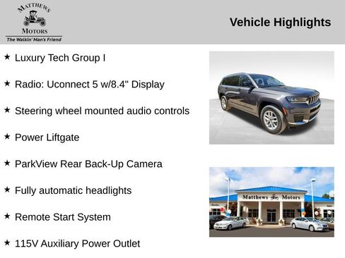 Used 2022 Jeep Grand Cherokee L Laredo w/ Luxury Tech Group I image 12