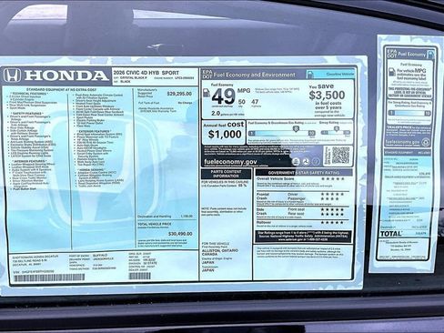 New 2026 Honda Civic Sport image 14