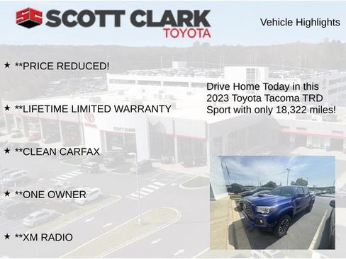 Used 2023 Toyota Tacoma TRD Sport w/ Technology Package AWD/4WD image 13