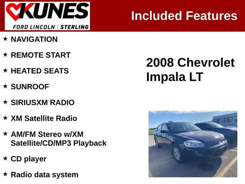 Used 2008 Chevrolet Impala LT w/ Luxury Edition Package FWD image 2