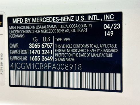 Certified 2023 Mercedes-Benz EQE 350+ 4MATIC SUV image 30