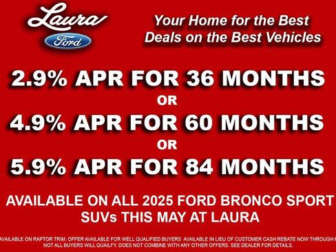 New 2025 Ford Bronco Sport Big Bend w/ Convenience Package AWD/4WD image 4