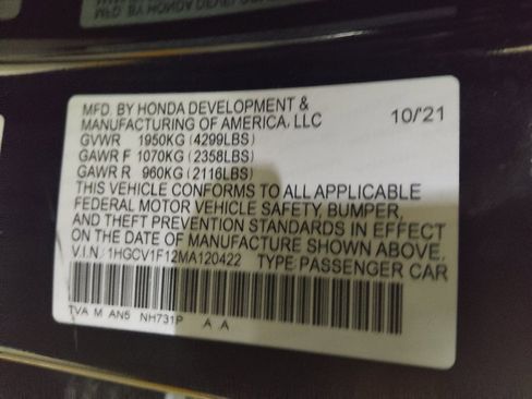Used 2021 Honda Accord LX image 33