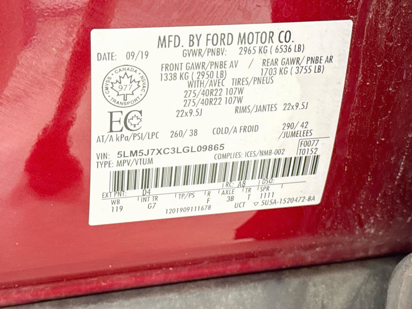 Used 2020 Lincoln Aviator Reserve w/ Equipment Group 202A AWD/4WD image 24