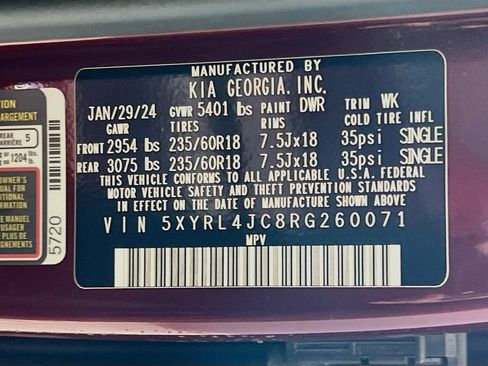 Certified 2024 Kia Sorento S w/ Panoramic Sunroof Package FWD image 14