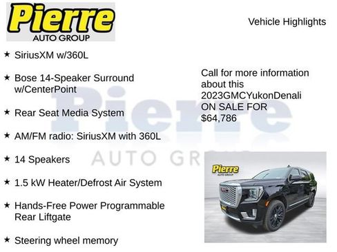 Used 2023 GMC Yukon Denali w/ Denali Reserve Package AWD/4WD image 12