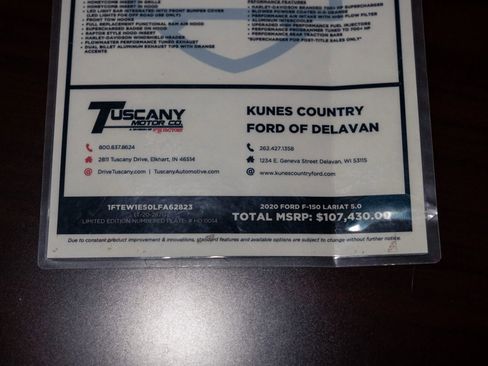 Used 2020 Ford F150 Lariat w/ Equipment Group 502A Luxury image 70