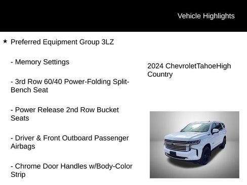 Used 2024 Chevrolet Tahoe High Country image 2
