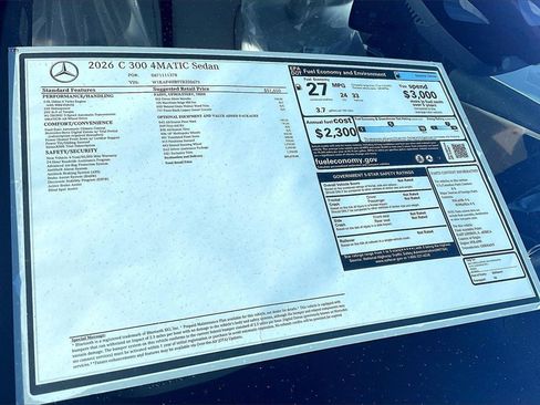 New 2026 Mercedes-Benz C 300 4MATIC Sedan image 12