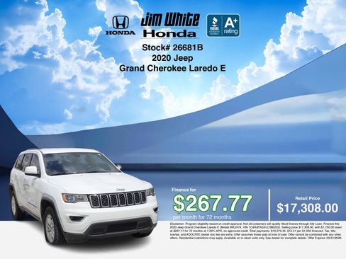 Used 2020 Jeep Grand Cherokee Laredo w/ Security & Convenience Group AWD/4WD image 3