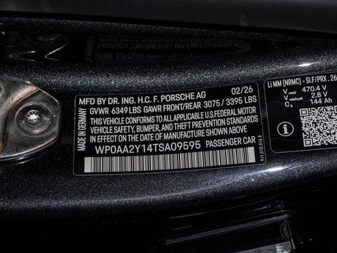 New 2026 Porsche Taycan AWD/4WD image 29