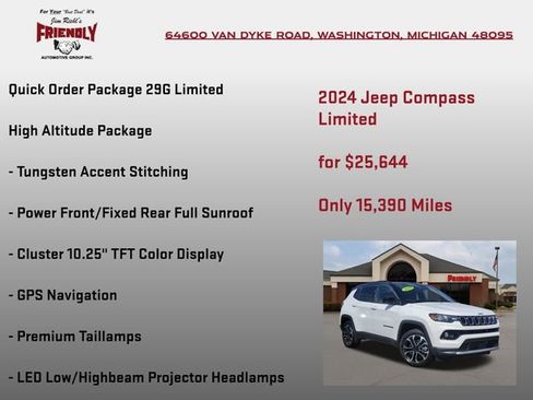 Used 2024 Jeep Compass Limited w/ High Altitude Package AWD/4WD image 5