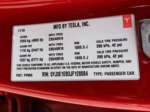 Used 2018 Tesla Model 3 Long Range AWD/4WD image 51