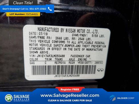 Used 2020 INFINITI Q50 Luxe w/ Essential Package (3.0T Luxe) image 16