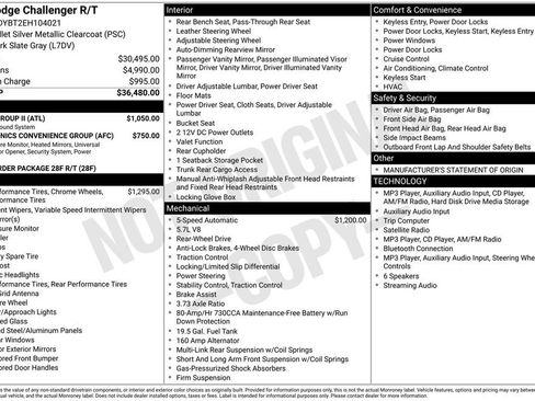 Used 2014 Dodge Challenger R/T w/ Sound Group II RWD image 45