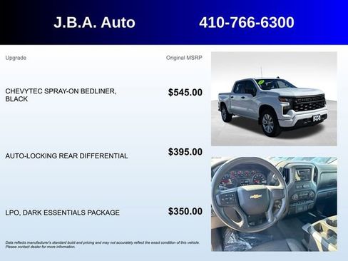 Used 2023 Chevrolet Silverado 1500 Custom w/ LPO, Dark Essentials Package image 5