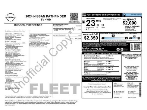 Used 2024 Nissan Pathfinder SV AWD/4WD image 32