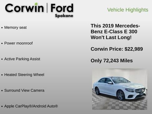 Used 2019 Mercedes-Benz E 300 4MATIC image 12