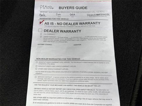 Used 2019 Honda Civic Sport image 38